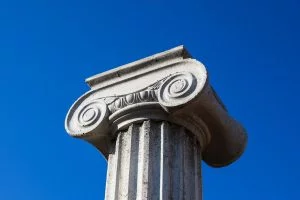 pillar capitals, greek, architecture